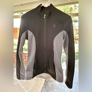Spyder Jacket - Woman’s Small - Black and Gray with Red Logo